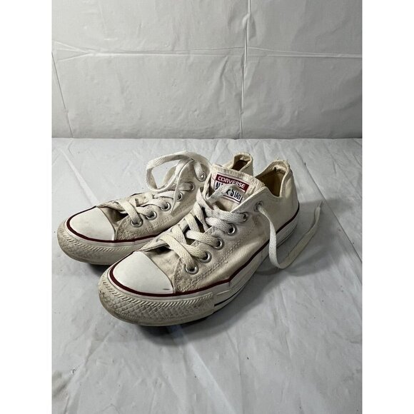 Converse ALL STAR White Canvas Lows Size 6.5 - Picture 4 of 13